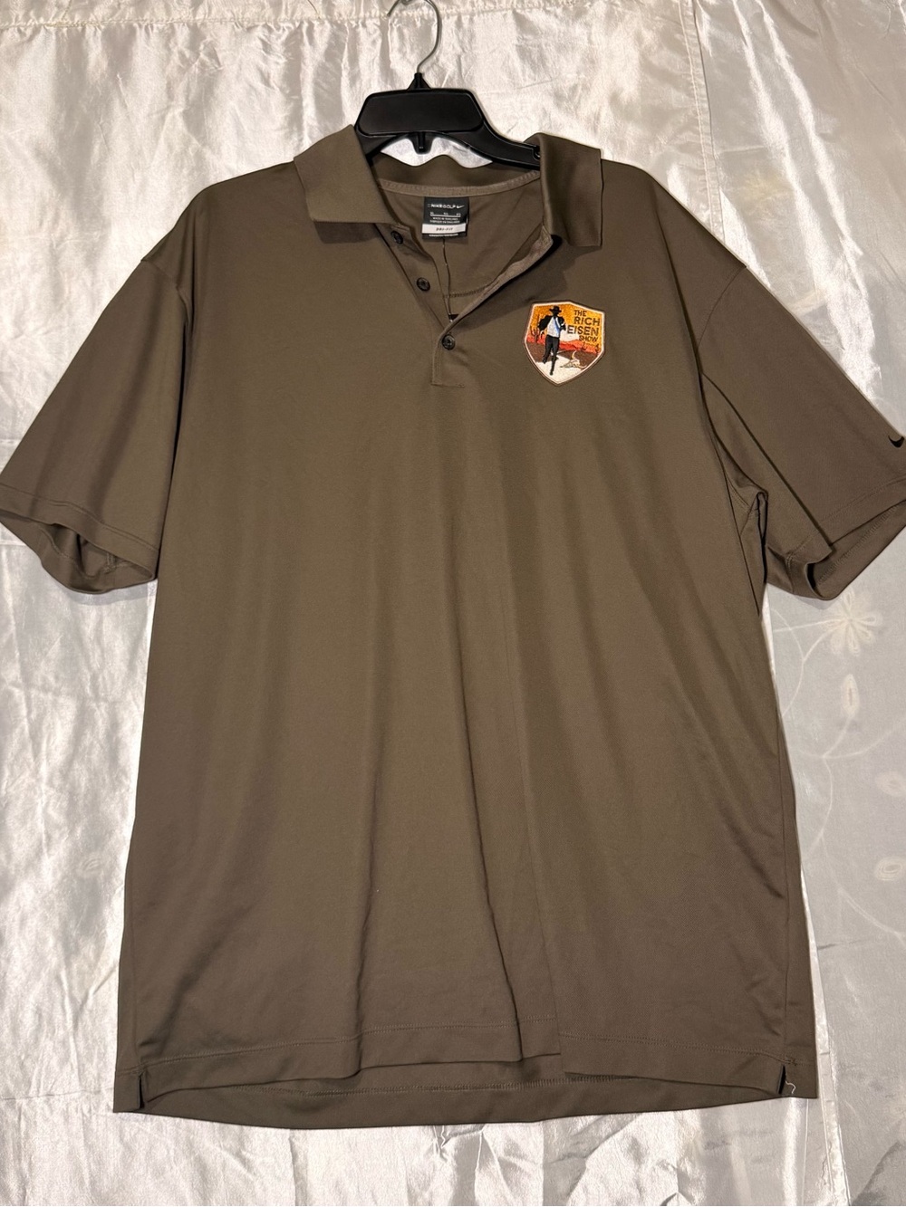 Nike Golf Dri-FIT Polo Rich Eisen Show Embroidered NFL Sports Media Greenish XL